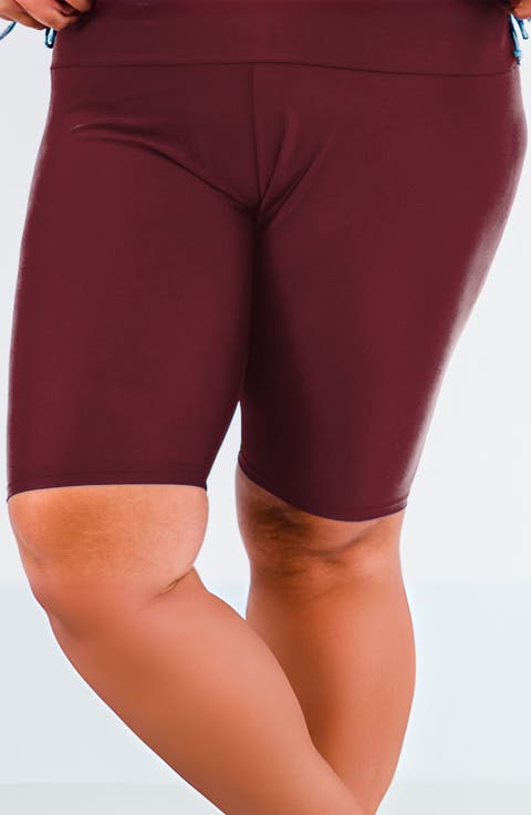 Plus Size Long Bike Swim Shorts