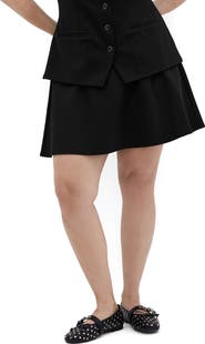 City Chic Peytonn A-Line Stretch Ponte Miniskirt