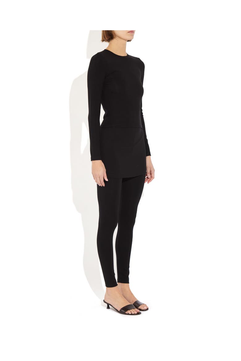 Joy Skirted Legging, Alternate, color, Black
