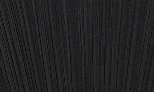 Issey Miyake Pleats Please Wave Pleated Fringe Top In Black