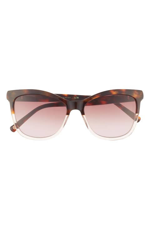 54mm Full Rim Cat-Eye Sunglasses