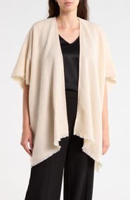 Vince Camuto Feather Soft Textured Woven Ruana