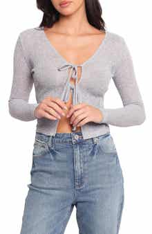 Petal & Pup Tamsie Open Stitch Tie Front Cardigan