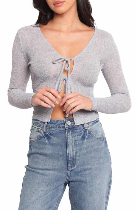 Petal & Pup Tamsie Open Stitch Tie Front Cardigan