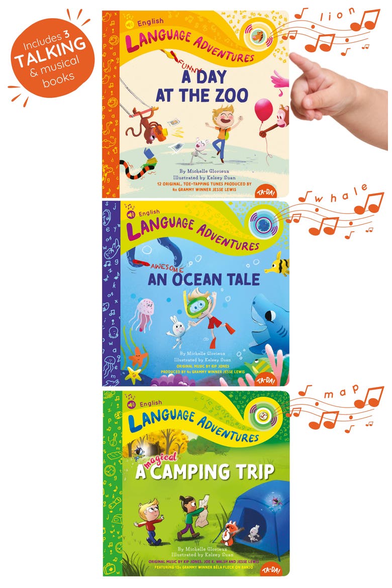 English Adventures Set of 3 Sound Books, Alternate, color, MULTI