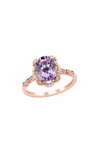 Frankie & Zoe Amethyst & Diamond Ring