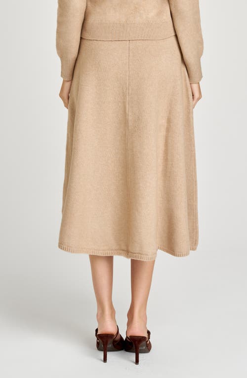 Wayf Kayla A-line Knit Midi Skirt In Multi