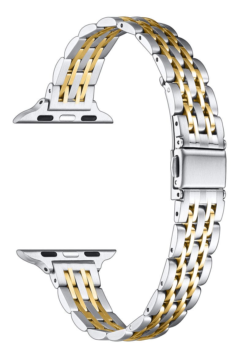 Skinny Link Stainless Steel Watchband, Alternate, color, GOLD