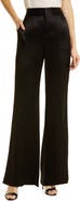 ALICE + OLIVIA Dylan Wide Leg Satin Trousers