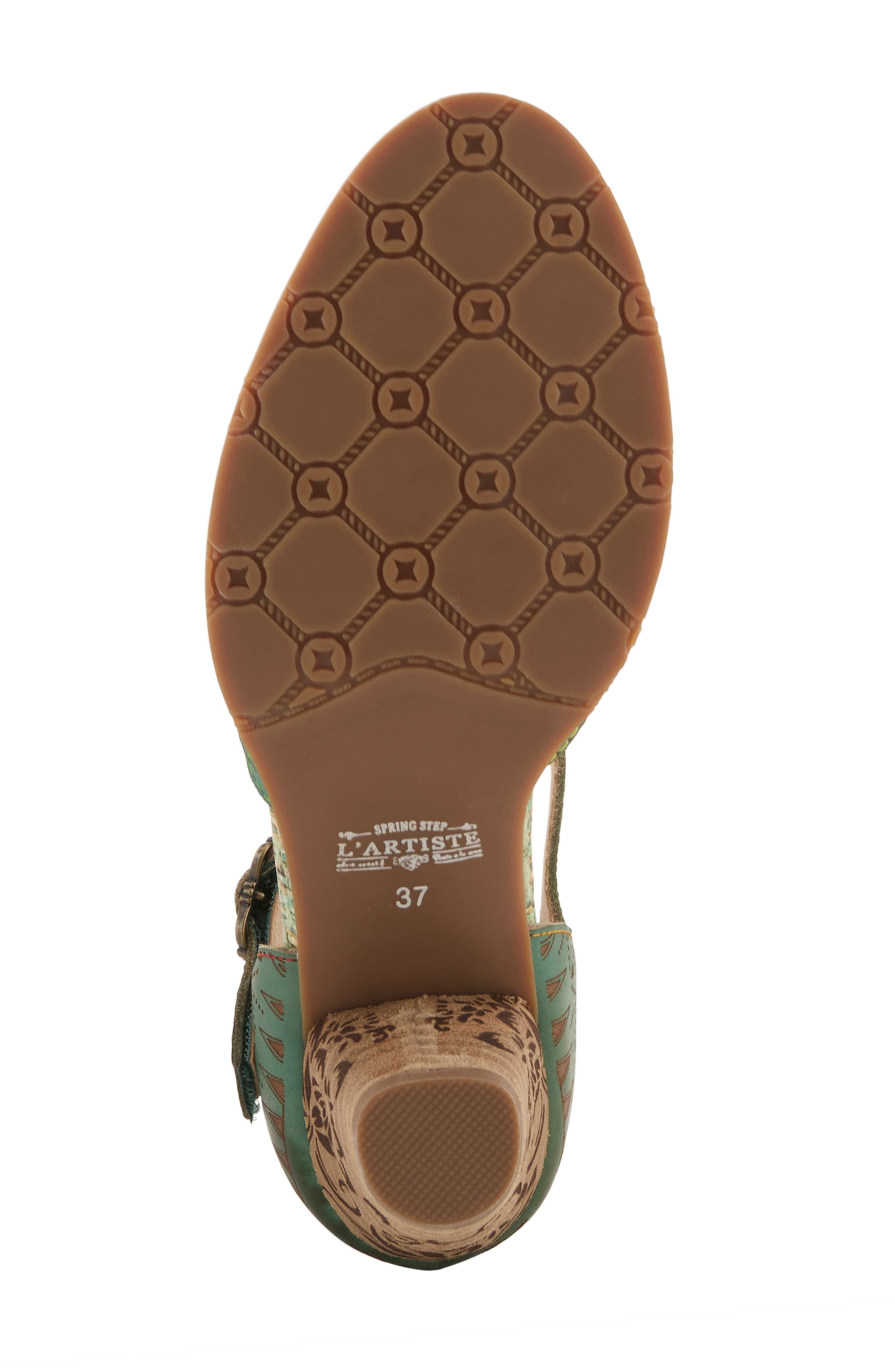 Niobella Ankle Strap Pump, Alternate, color, GREEN