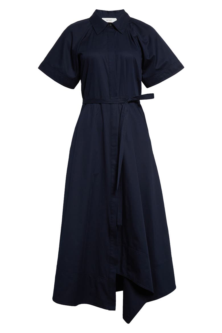Julianna Cotton Shirtdress, Alternate, color, MARITIME NAVY