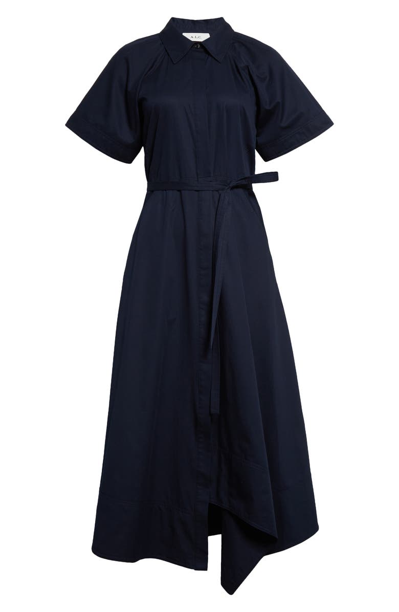 A.L.C. Julianna Cotton Shirtdress, Alternate, color, Maritime Navy