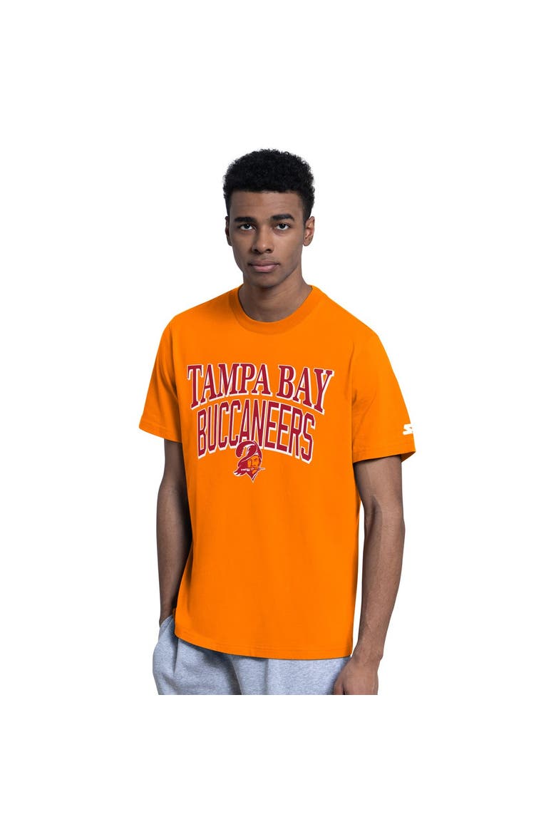 Men's Starter  Orange/Heather Gray Tampa Bay Buccaneers Two-Pack Throwback Logo T-Shirt Set, Alternate, color, Orange