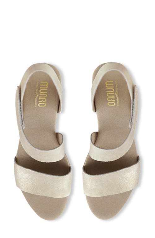 Munro Lucia Sandal In Gold