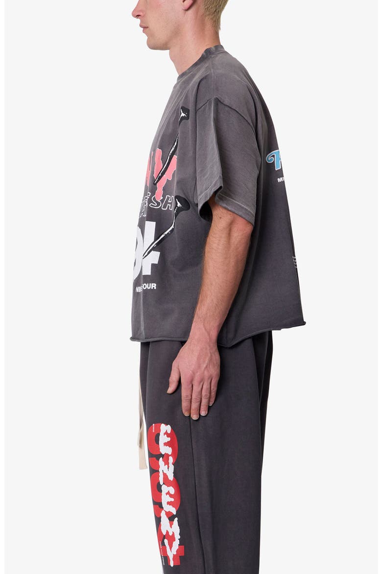 Enemy Oversize Cotton Graphic T-Shirt, Alternate, color, WASHED BLACK