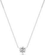 Bony Levy 18K Gold Diamond Prong Solitaire Pendant Necklace, 0.50ct. (Online Trunk Show)