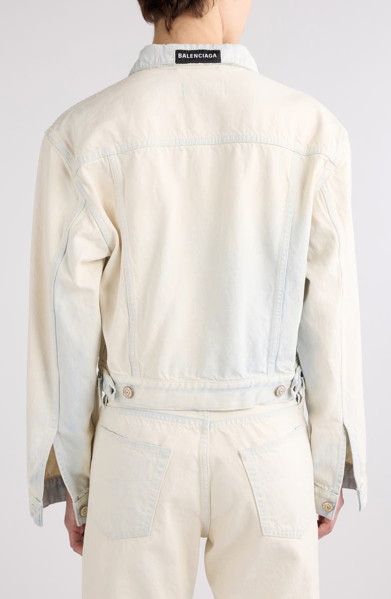 Small Fit Bleached Denim Jacket