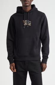 Burberry Simon EKD Appliqué Cotton Hoodie