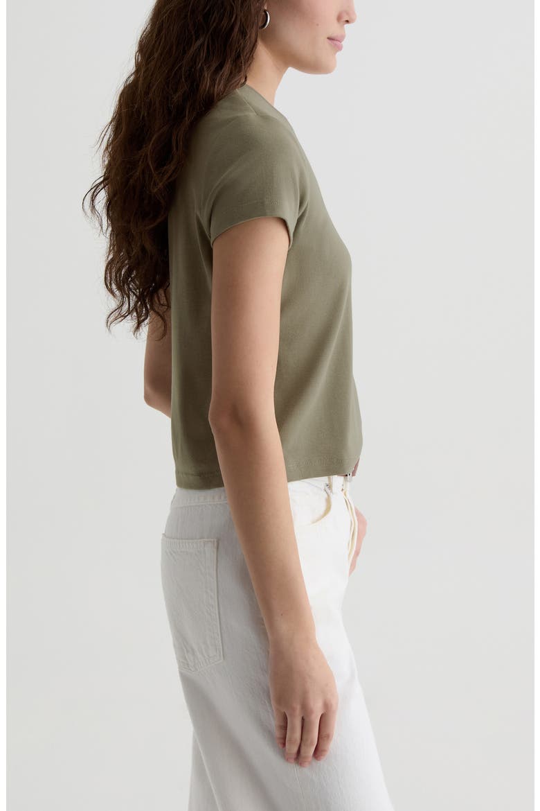 Sadie Crop T-Shirt, Alternate, color, SPRUCE GREEN