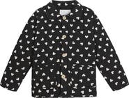 Rylee + Cru Kids' Heart Printed Quilted Coat