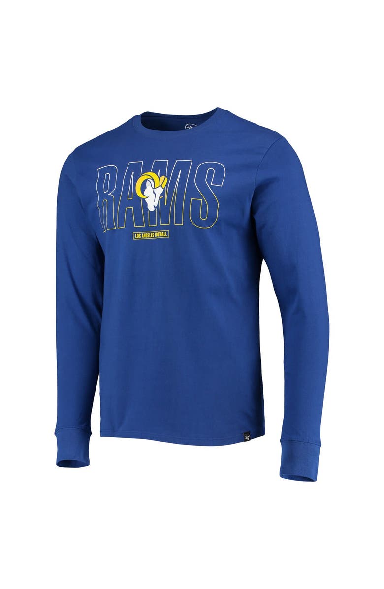 '47 Men's '47 Royal Los Angeles Rams Split Squad Super Rival Long Sleeve T-Shirt, Alternate, color, Royal