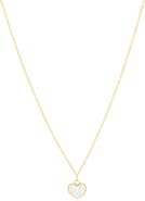 The Lovery Fine Jewelry Mini Mother of Pearl Single Heart Necklace