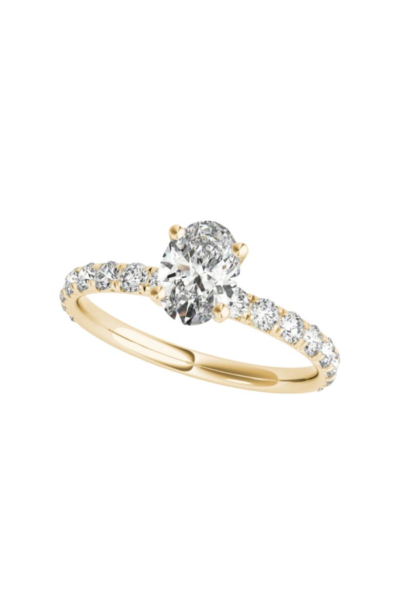 Bliss Diamond 1 1/2Ct Oval Diamond Engagement Ring 14k or Gold Lab Grown, Main, color, 