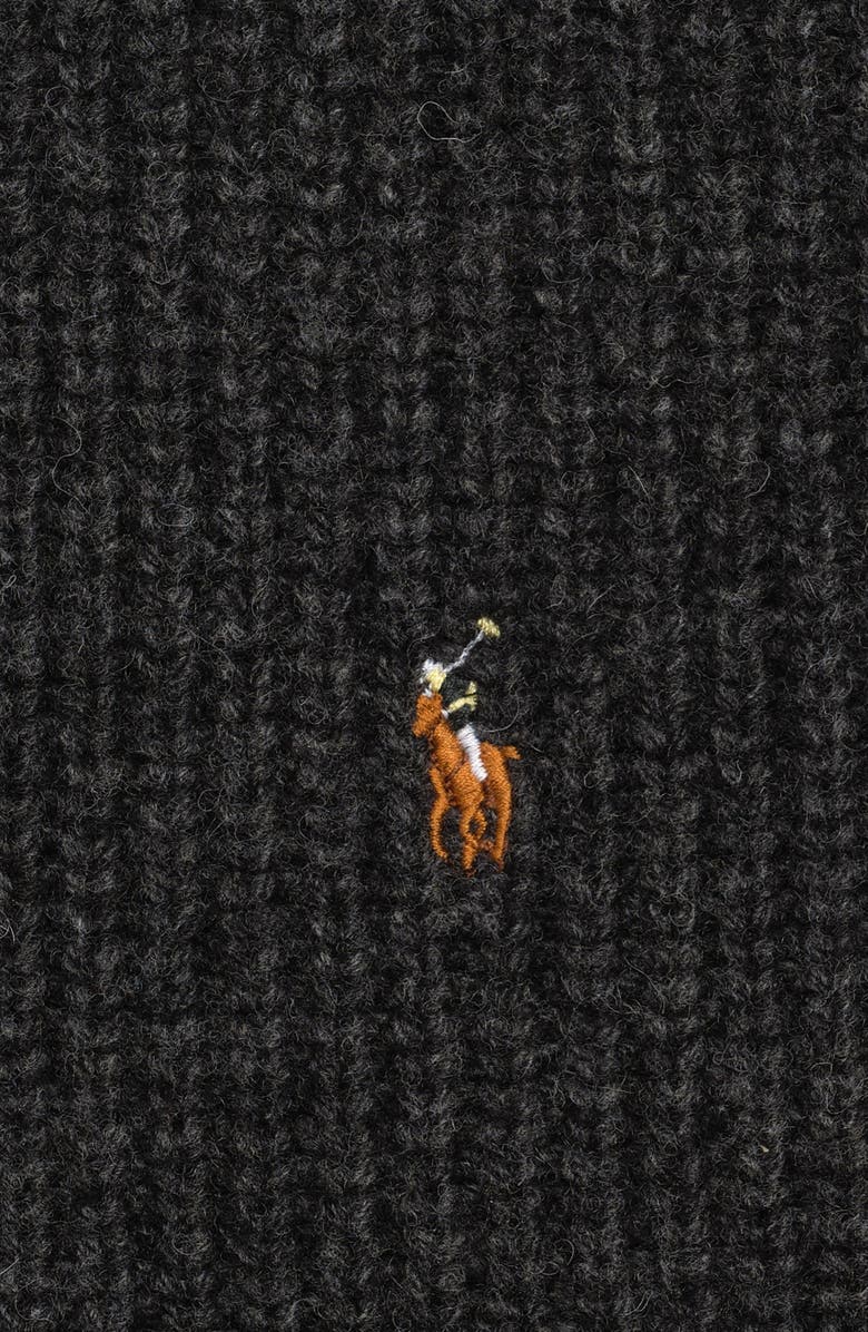 Polo Ralph Lauren Signature Polo Pony Wool Blend Scarf, Alternate, color, Barclay Heather