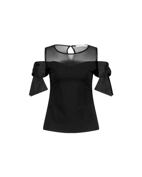 Virtyl Sweetheart Neckline Jersey Top