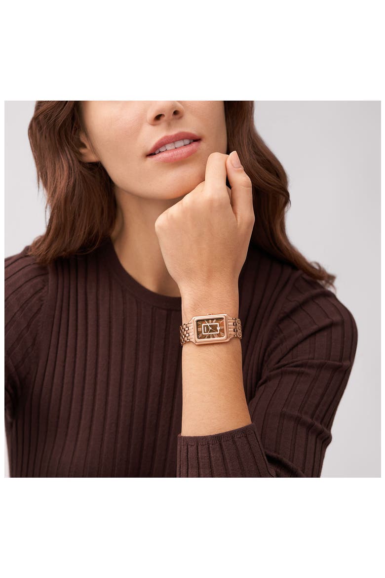Raquel Bracelet Watch, 26mm, Alternate, color, ROSE GOLD
