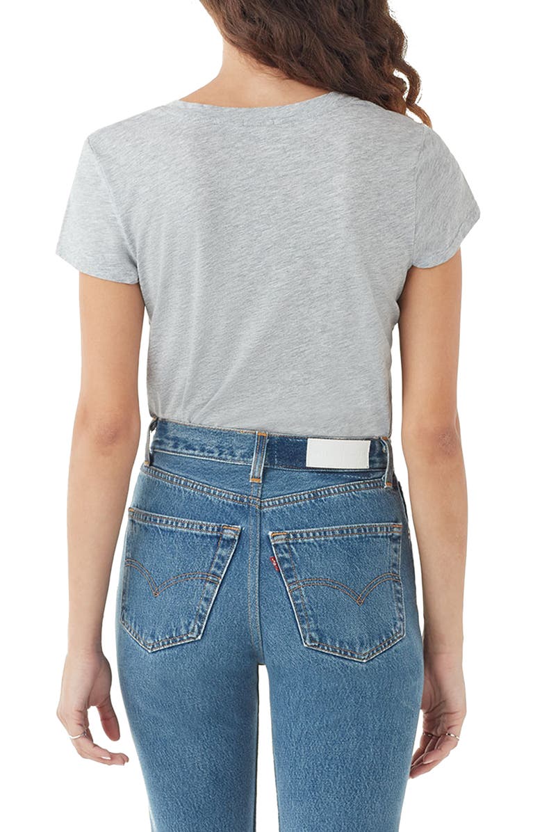 Splendid Kate V-Neck T-Shirt, Alternate, color, Heather Grey