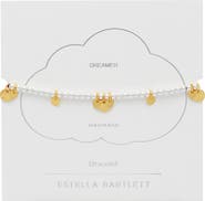 Estella Bartlett Coin Beaded Friendship Slider Bracelet