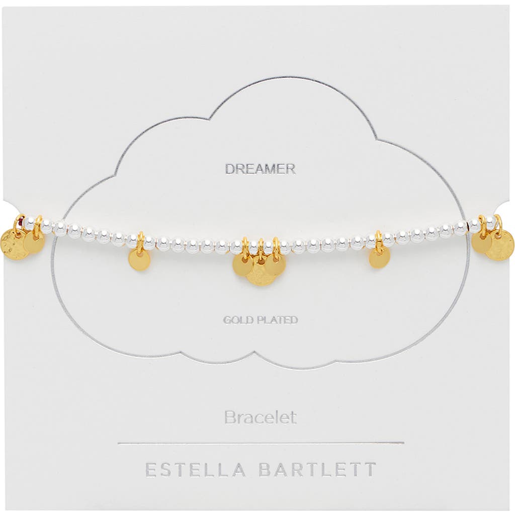 Estella Bartlett Coin Beaded Friendship Slider Bracelet In Multi