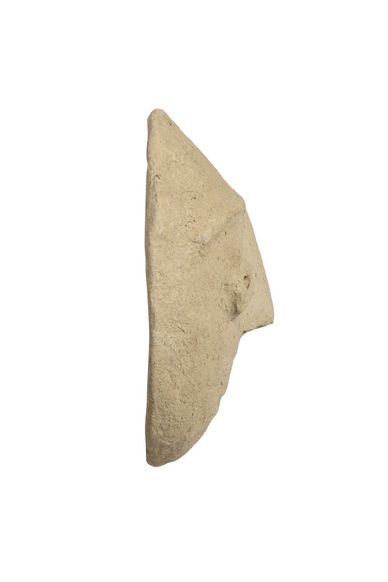 Paper Mache Moon with Face Wall Decor, Ivory, Alternate, color, Ivory