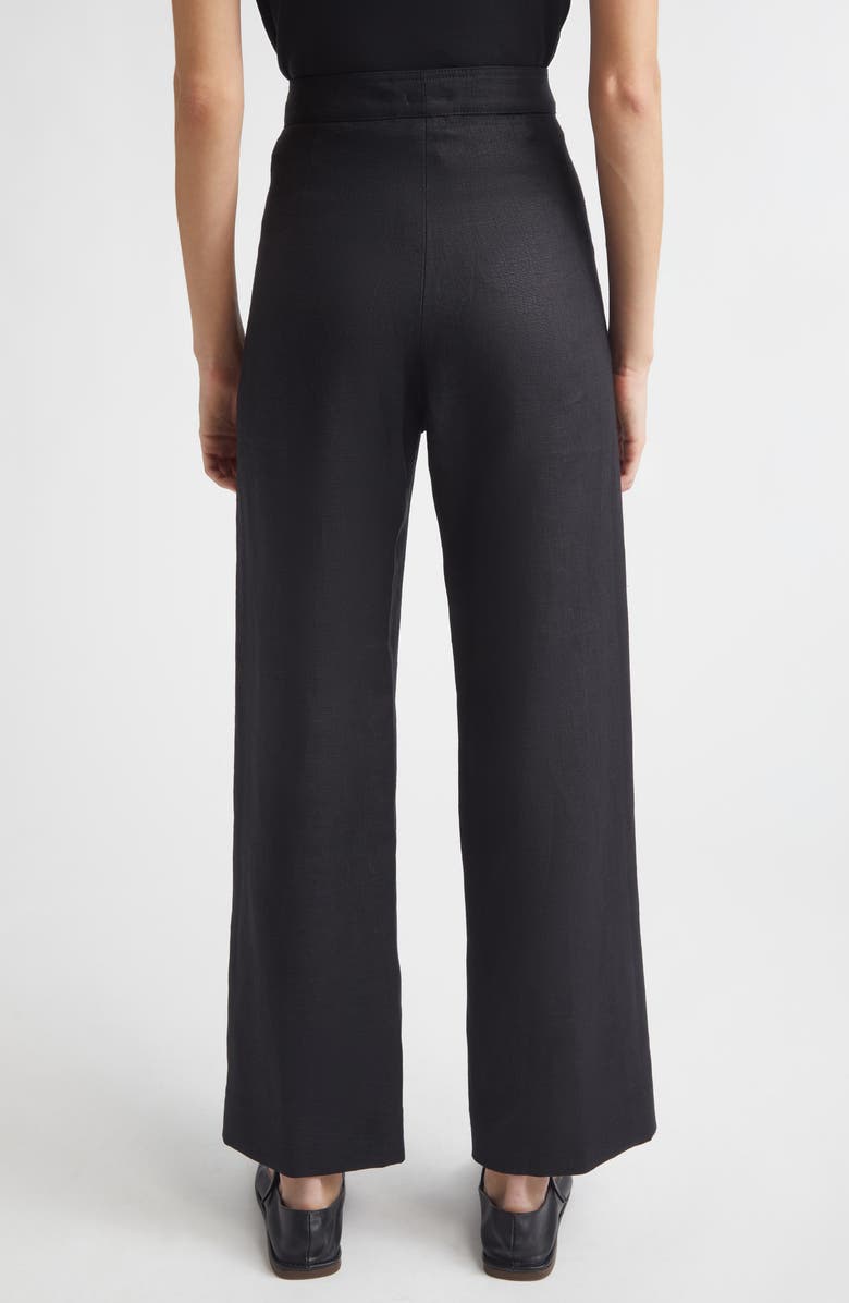 Bode Linen Sailor Trousers, Alternate, color, Black