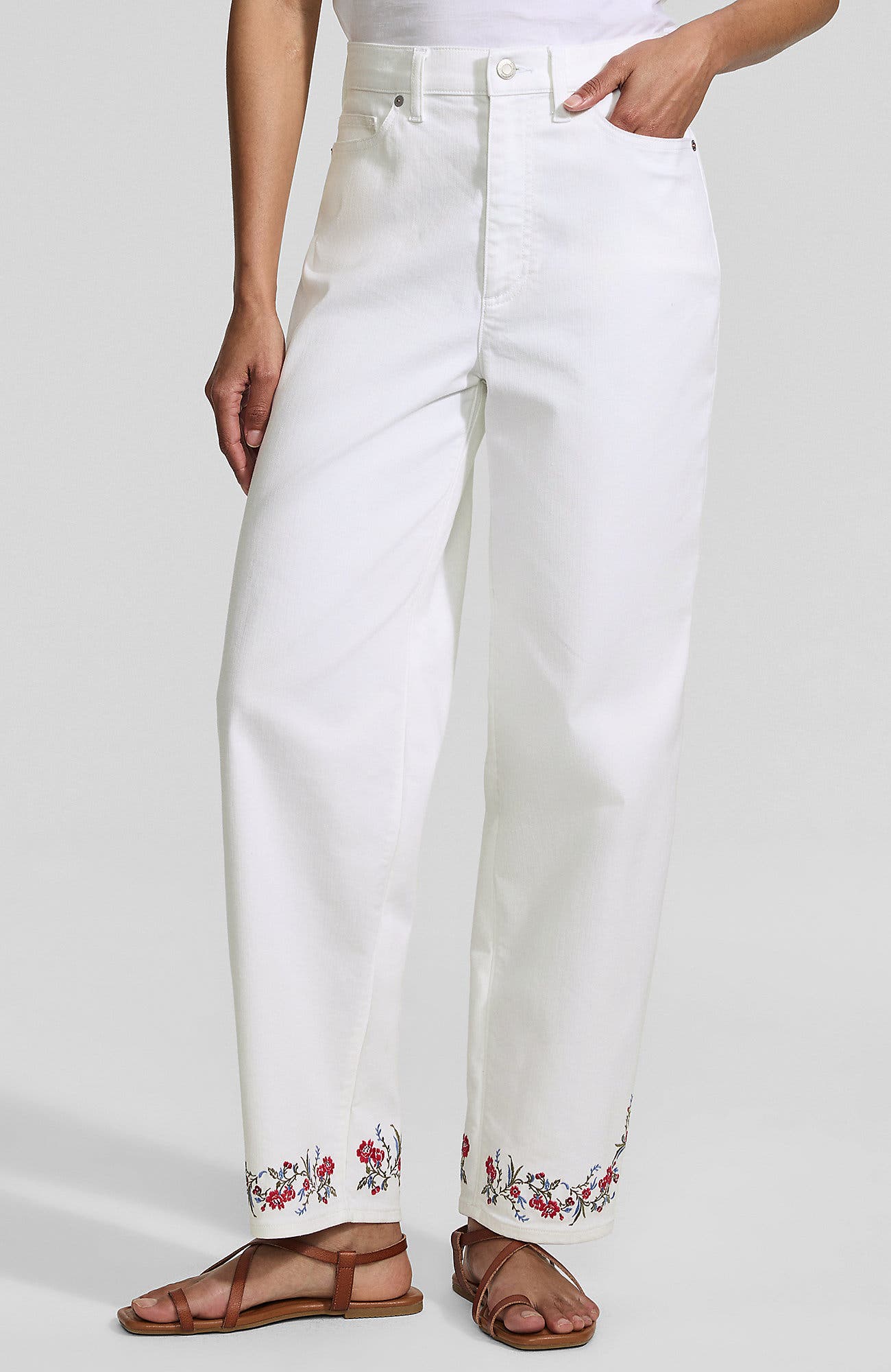Cherry Border/White