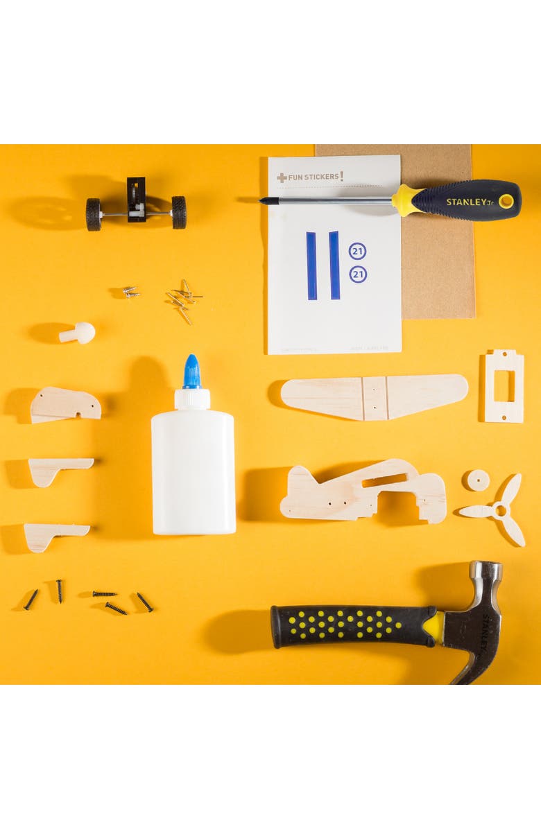 Stanley Jr Pull-Back Airplane Kit, Alternate, color, Multi Color