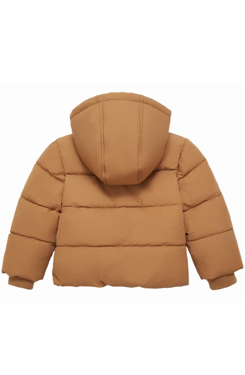 Rokka&rolla Fleece Lined Cloud Hooded Jacket In Brown
