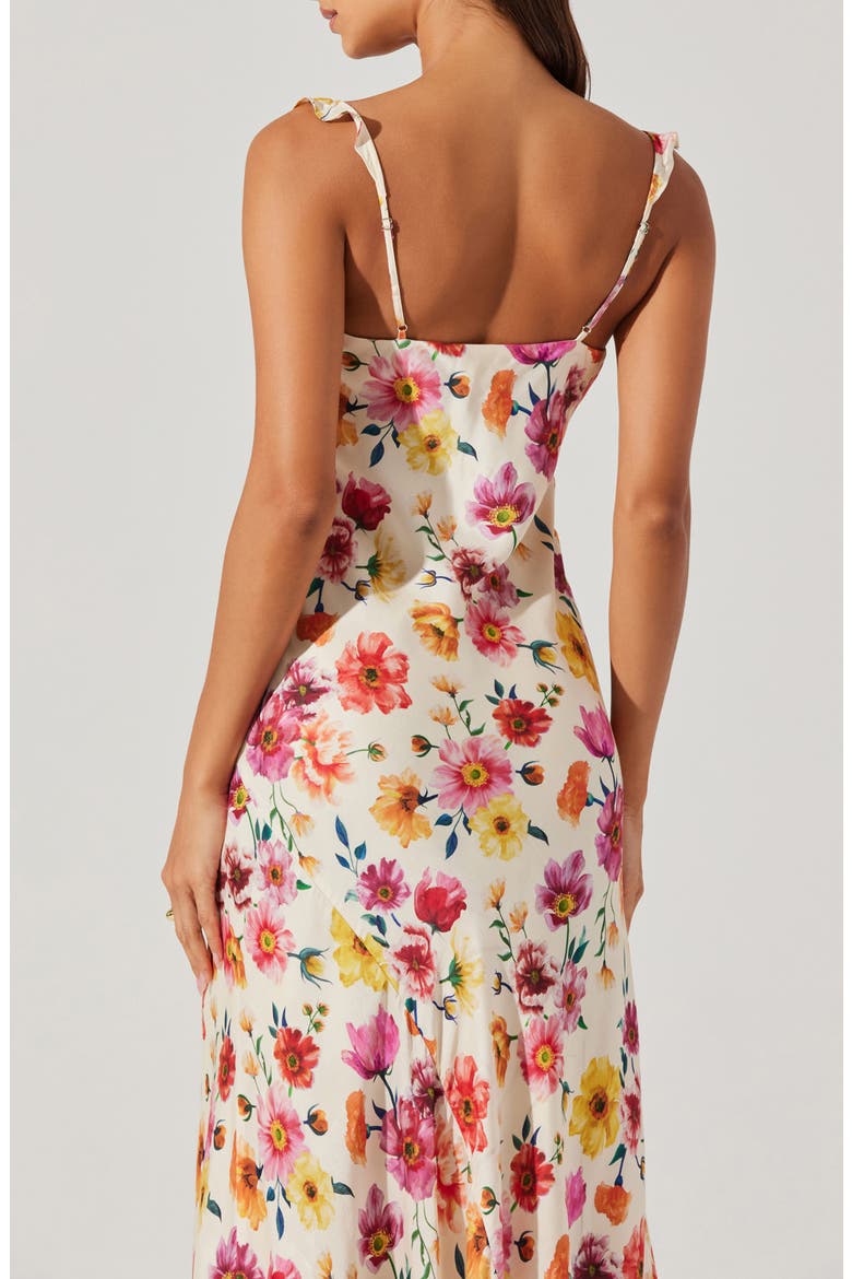 Zoie Floral Print Sleeveless Dress, Alternate, color, CREAM MULTI FLORAL