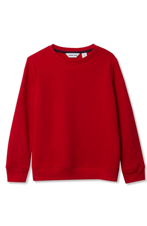 Lands' End Kids Novelty Fleece Crewneck Sweatshirt In Red