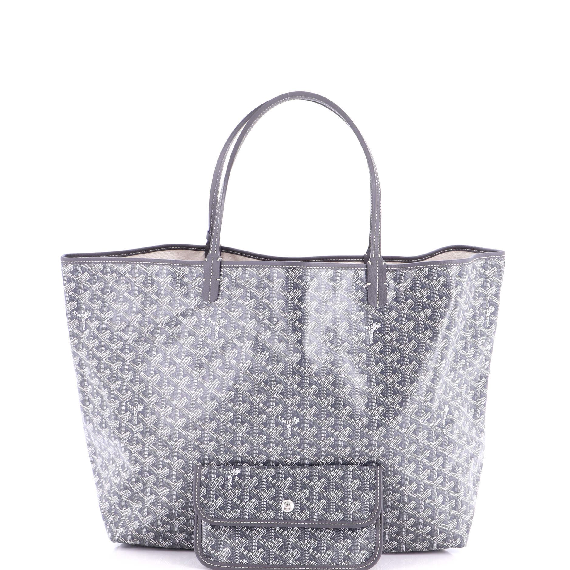 Pre-Owned Goyard Saint Louis Tote Coated Canvas GM, Alternate, color, Gray