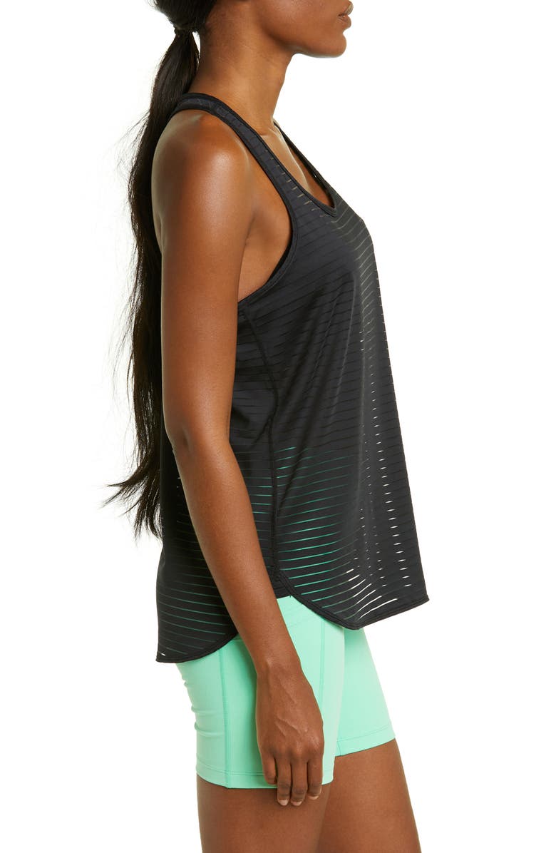 Zella Sporty Sheer Stripe Tank, Alternate, color,