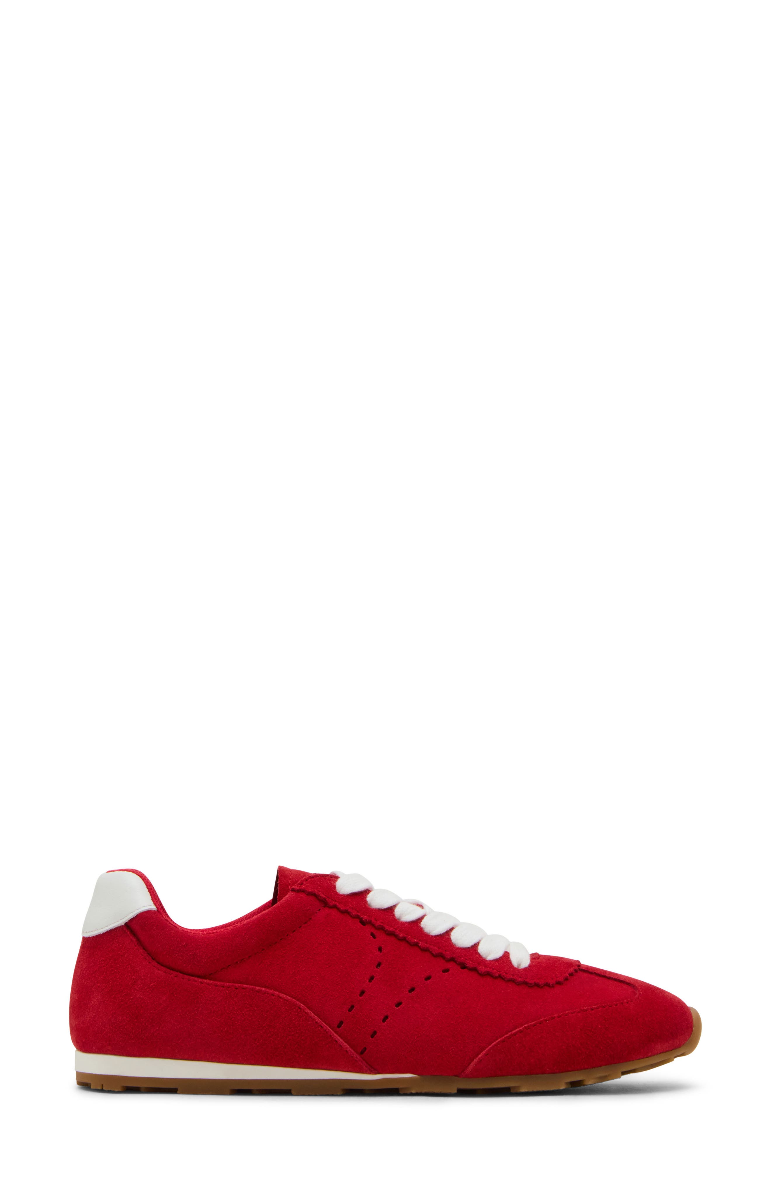 Blondo Carmen Waterproof Sneaker, Alternate, color, Red Suede