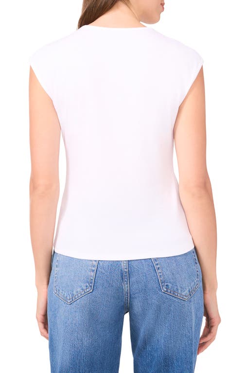 Halogenr Halogen(r) Extended Shoulder Sleeveless Top In Bright White