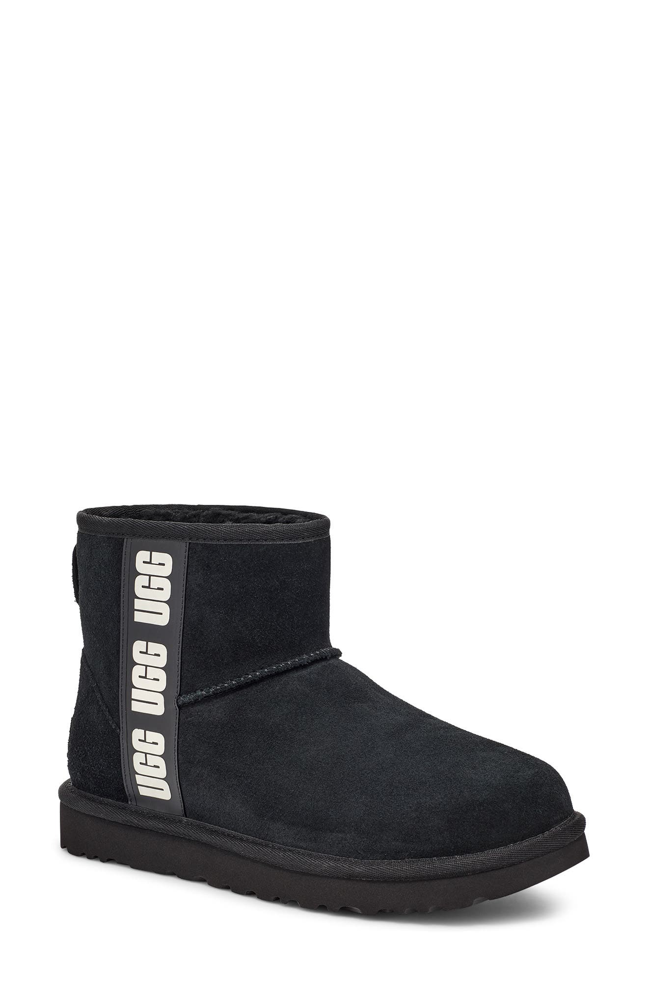 UGG<sup>®</sup> Classic Mini Side Logo Bootie, Main, color, 