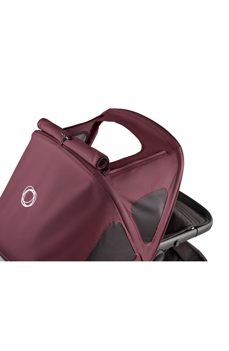 Bugaboo Breezy Sun Canopy for Kangaroo, Fox 5 or Cameleon 3 Strollers, Alternate, color, Dark Cherry