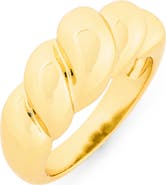 ARGENTO VIVO Croissant Ring