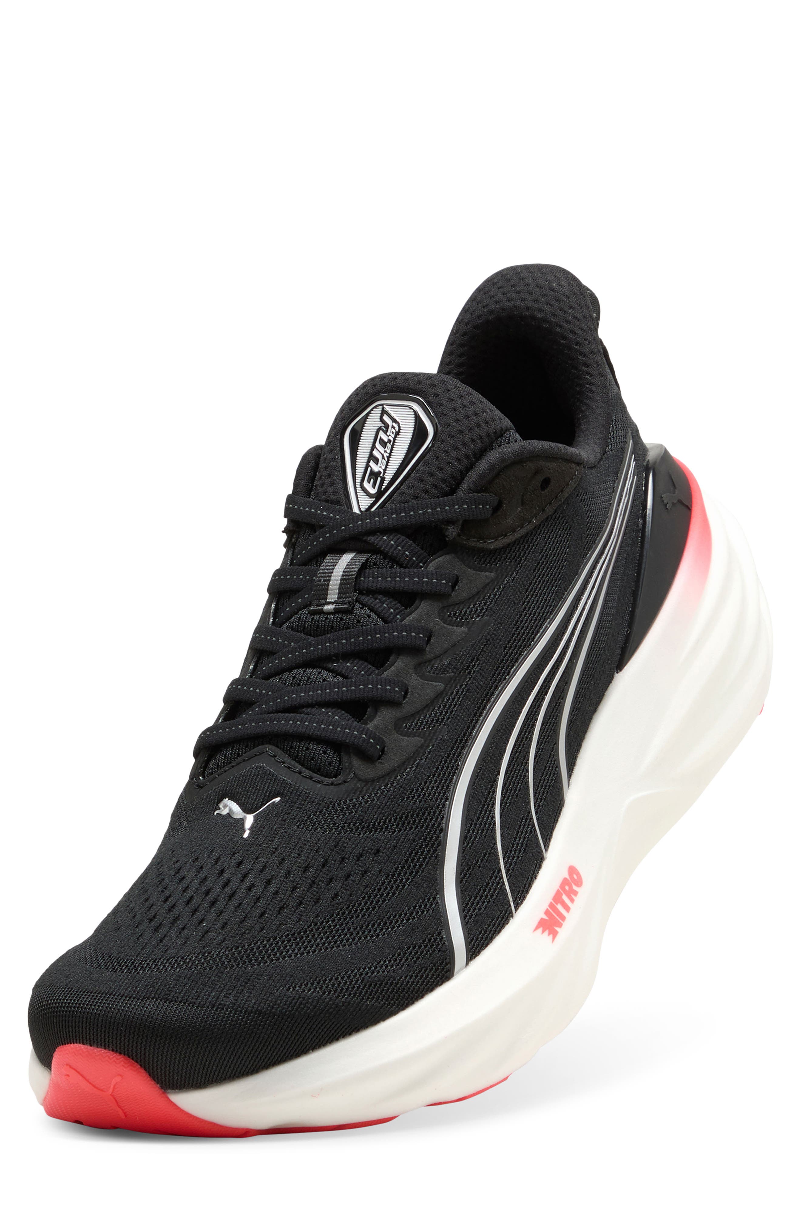 PUMA ForeverRun NITRO<sup>™</sup> 3 Running Shoe, Alternate, color, Puma Black/ Ultra Red