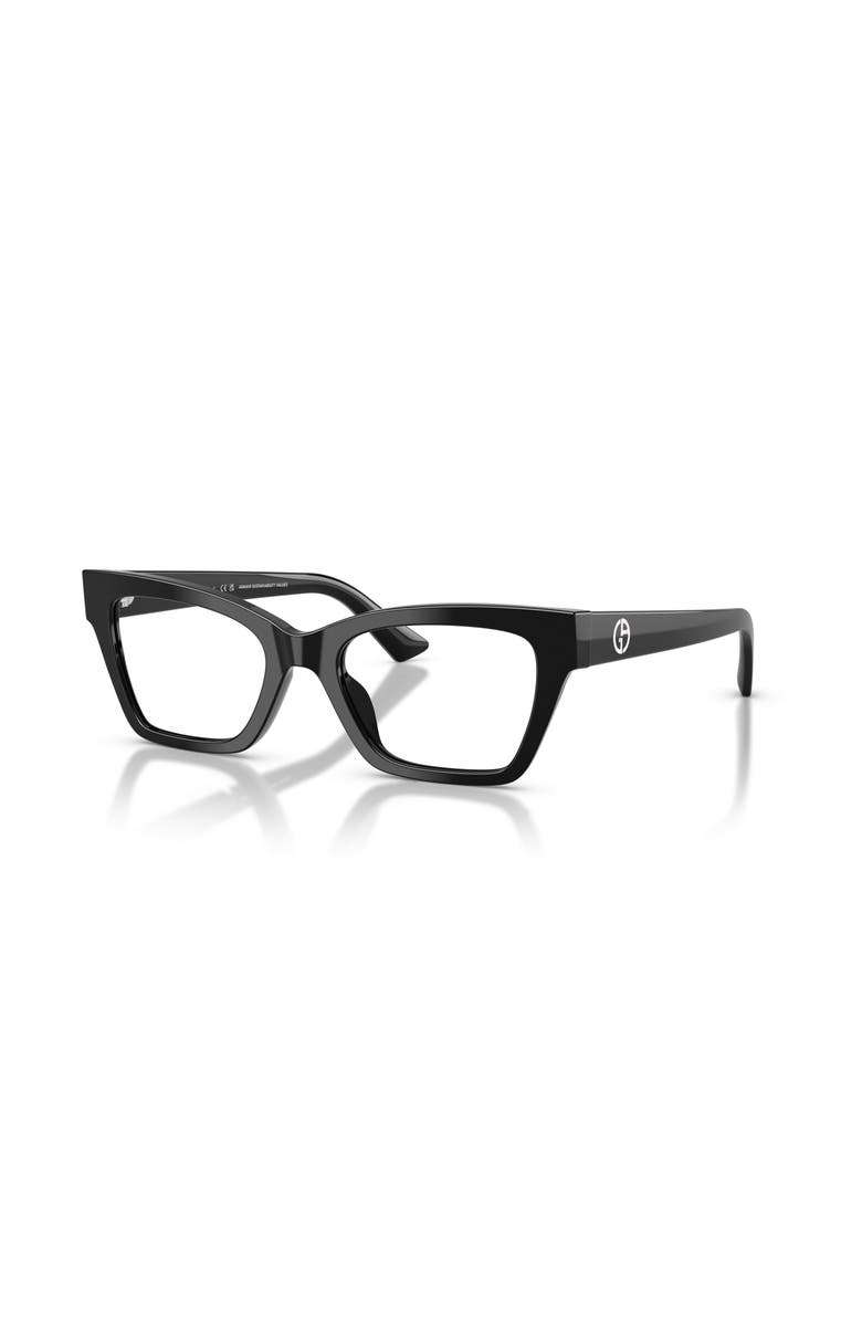 Giorgio Armani 49mm Cat Eye optical glasses, Main, color, Black