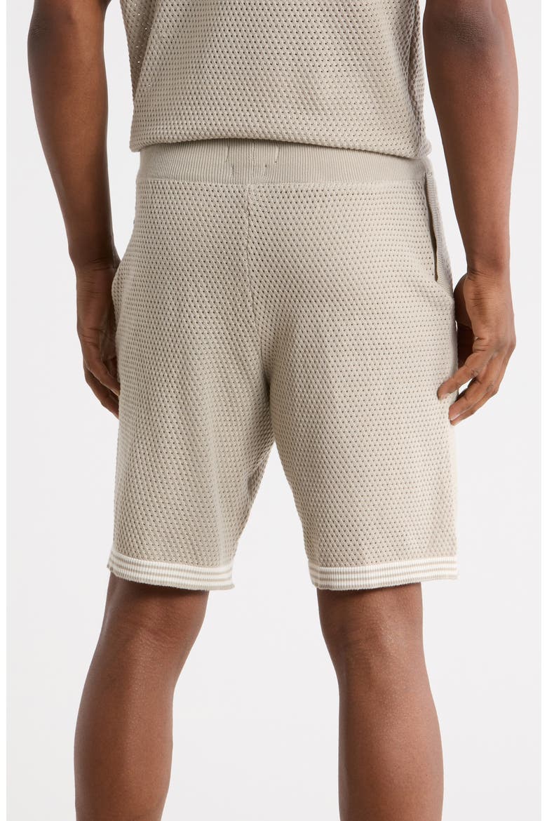 Textured Knit Shorts, Alternate, color, SAND